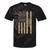 1964 Year Nostalgia Desert Camo Distressed American Flag Tie-Dye T-Shirts Black Tie-Dye