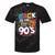 90's Nineties Nostalgia Costume Party Back To The 90s Tie-Dye T-Shirts Black Tie-Dye