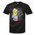 90s Retro Cassette And Walkman Nostalgia Graphic Tee Tie-Dye T-Shirts Black Tie-Dye