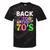 Back To The 70's Mixtape Era Nostalgia Retro 1970 70's Style Tie-Dye T-Shirts Black Tie-Dye