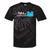 Bytes Of Memories Digital Nostalgia Concept Line Tie-Dye T-Shirts Black Tie-Dye