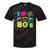 Dad I Love The 80's Retro 80s Nostalgia For Dad Premium Tri-Blend Tie-Dye T-Shirts Black Tie-Dye