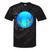 Frutiger Aero Aesthetic Tech Orb Fishes Raglan Baseball Tee Tie-Dye T-Shirts Black Tie-Dye