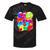 Frutiger Aero Aesthetic Tech Orb Pattern Heart Cherry Lips Tie-Dye T-Shirts Black Tie-Dye