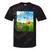 Frutiger Aero Aesthetic Tech Scenery Fishes Sunflower Raglan Baseball Tee Tie-Dye T-Shirts Black Tie-Dye