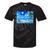 Frutiger Aero Beach Y2k Aesthetic Palm Tree Sand Ocean Tie-Dye T-Shirts Black Tie-Dye