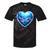 Frutiger Aero Y2K Heart Tie-Dye T-Shirts Black Tie-Dye