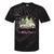 Holiday Scene Nostalgia North Pole Tree Farm Merry Christmas Tie-Dye T-Shirts Black Tie-Dye