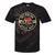 Hotrod Custom Car Automotive Nostalgia Distressed Tie-Dye T-Shirts Black Tie-Dye