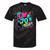 I Love The 70s Retro Cassette Roller Vinyl Disco Nostalgia Premium Tri-Blend Tie-Dye T-Shirts Black Tie-Dye