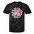 Nostalgia Love Tees -Adults Small Casual Festive Classic Fit T-Shirt Round Neck Straight Fit Collarless Short Sleeve Solid Lightweight Tie-Dye T-Shirts Black Tie-Dye