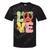 Peace Sign Love Groovy Vibes Costume Nostalgia 1980s Fashion Tie-Dye T-Shirts Black Tie-Dye