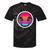 Retro 80s Synthwave Sunset & Palm Trees Retro Nostalgia 80s Tie-Dye T-Shirts Black Tie-Dye
