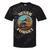 Retro Grammophone Never Forget Nostalgia Vintage Tie-Dye T-Shirts Black Tie-Dye