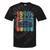 Retro Nineties Style Audio Tape Nostalgia Year 1990 Tie-Dye T-Shirts Black Tie-Dye
