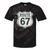 Retro Route 67 Highway Sign Vintage Road Nostalgia Tie-Dye T-Shirts Black Tie-Dye Retro Route 67 Highway Sign Vintage Road Nostalgia Tie-Dye T-Shirts Black Tie-Dye
