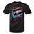 Retro VHS Vaporwave Video Cassette Nostalgia Geek Chic Premium Tri-Blend Tie-Dye T-Shirts Black Tie-Dye