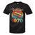 Vintage 1970 Retro Cassette Tape 70s Born Nostalgia Birthday Tie-Dye T-Shirts Black Tie-Dye