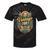 Vintage 1981 Retro Badge Nostalgia Eighties Compass Skull Premium Tri-Blend Tie-Dye T-Shirts Black Tie-Dye