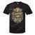Vintage 1981 Retro Badge Nostalgia Eighties Compass Skull Tie-Dye T-Shirts Black Tie-Dye