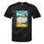 Women's Frutiger Aero Aesthetic Rainbow Glitch Art Tie-Dye T-Shirts Black Tie-Dye