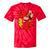 1985 Retro Roller Skate Vintage 80s Nostalgia Collector Tie-Dye T-Shirts Red Tie-Dye