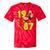 1987 Retro Roller Skate Vintage 80s Nostalgia Collector Tie-Dye T-Shirts Red Tie-Dye