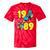 1989 Retro Raised In The 80s Old School Nostalgia Vibes Tie-Dye T-Shirts Red Tie-Dye