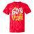 60's Vibe Vintage Nostalgia Mixtape Era 1960s Party Groovy Tie-Dye T-Shirts Red Tie-Dye