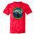 8-Bit Gamer Birder Blue Jay Arcade Nostalgia Nature Tie-Dye T-Shirts Red Tie-Dye