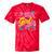 80's Girl Roller Skates Skating Eighties 1980s Nostalgia Tie-Dye T-Shirts Red Tie-Dye