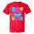 80's Vibe Retro Style Cassette Tape Nostalgia 1980s Party Tie-Dye T-Shirts Red Tie-Dye