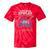 90s Baby Tired Millennial Burnout Nostalgia Parenting Tie-Dye T-Shirts Red Tie-Dye