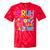 Bruh This Is My 70's Costume Nostalgia Mixtape 1970s Party Tie-Dye T-Shirts Red Tie-Dye