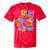 Bruh This Is My 80's Costume Nostalgia Mixtape 80s 90s Party Tie-Dye T-Shirts Red Tie-Dye