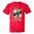 Buffering Glitched CD On Fire 2000s Nostalgia Tie-Dye T-Shirts Red Tie-Dye