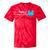 Bytes Of Memories Digital Nostalgia Concept Line Tie-Dye T-Shirts Red Tie-Dye