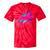 Cowabunga Retro 80s 90s Nostalgia Slang Neon Grunge Art Tie-Dye T-Shirts Red Tie-Dye