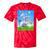 Frutiger Aero Aesthetic Tech Cherry Blossom Fishes Bubbles Tie-Dye T-Shirts Red Tie-Dye Frutiger Aero Aesthetic Tech Cherry Blossom Fishes Bubbles Tie-Dye T-Shirts Red Tie-Dye