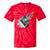 Frutiger Aero Aesthetic Tech Computer Aquarium Fishes Tie-Dye T-Shirts Red Tie-Dye