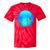 Frutiger Aero Aesthetic Tech Orb Fishes Raglan Baseball Tee Tie-Dye T-Shirts Red Tie-Dye