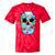 Frutiger Aero Aesthetic Tech Skull Computer Fishes Tie-Dye T-Shirts Red Tie-Dye