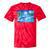Frutiger Aero Dolphin Sunset Ocean With Palm Trees Y2k Tie-Dye T-Shirts Red Tie-Dye