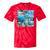Frutiger Aero Retro Vibes Premium Tri-Blend Tie-Dye T-Shirts Red Tie-Dye