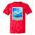Frutiger Aero Skeuomorphism User Interface Nostalgia Tie-Dye T-Shirts Red Tie-Dye