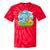 Frutiger Aero Y2K Fashion Trends Statement Piece Tech Orange Premium Tie-Dye T-Shirts Red Tie-Dye