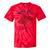 Hotrod Rebel Automotive Nostalgia Old Car Distressed Premium Tri-Blend Tie-Dye T-Shirts Red Tie-Dye