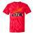 Hotrod Vintage Style Car Nostalgia Hotrod Distressed Premium Tri-Blend Tie-Dye T-Shirts Red Tie-Dye