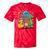 Kidcore Aesthetic Retro Vibes Colorful Cartoon Nostalgia Tie-Dye T-Shirts Red Tie-Dye