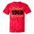 Limited 1969 Edition Retro Nostalgia Art Tie-Dye T-Shirts Red Tie-Dye